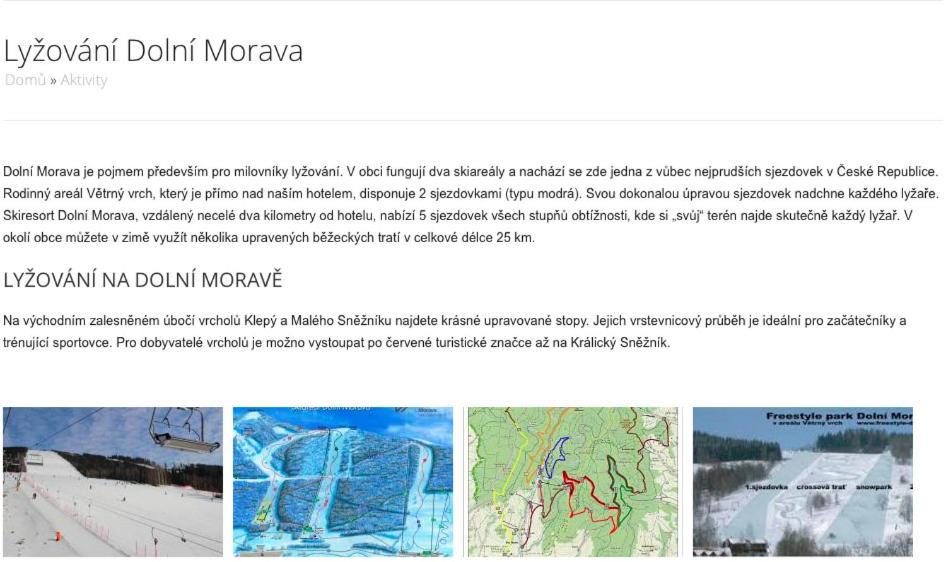 Sport Apartman Dm Dolní Morava Exterior photo